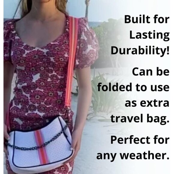 Neoprene Crossbody Purse Women Women's Adjustable Detachable Straps Use - Picture 5 of 8